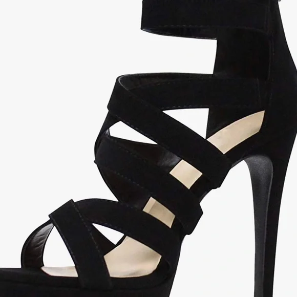 NWT Indianapolis Women's Open Toe High Platform High Heeled Shoes, NEW IN BOX!